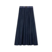 DENIM ELASTIC BELT SKIRT