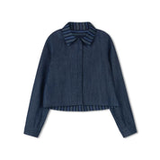 DENIM CROP SHIRT