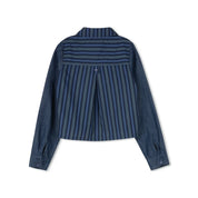 DENIM CROP SHIRT