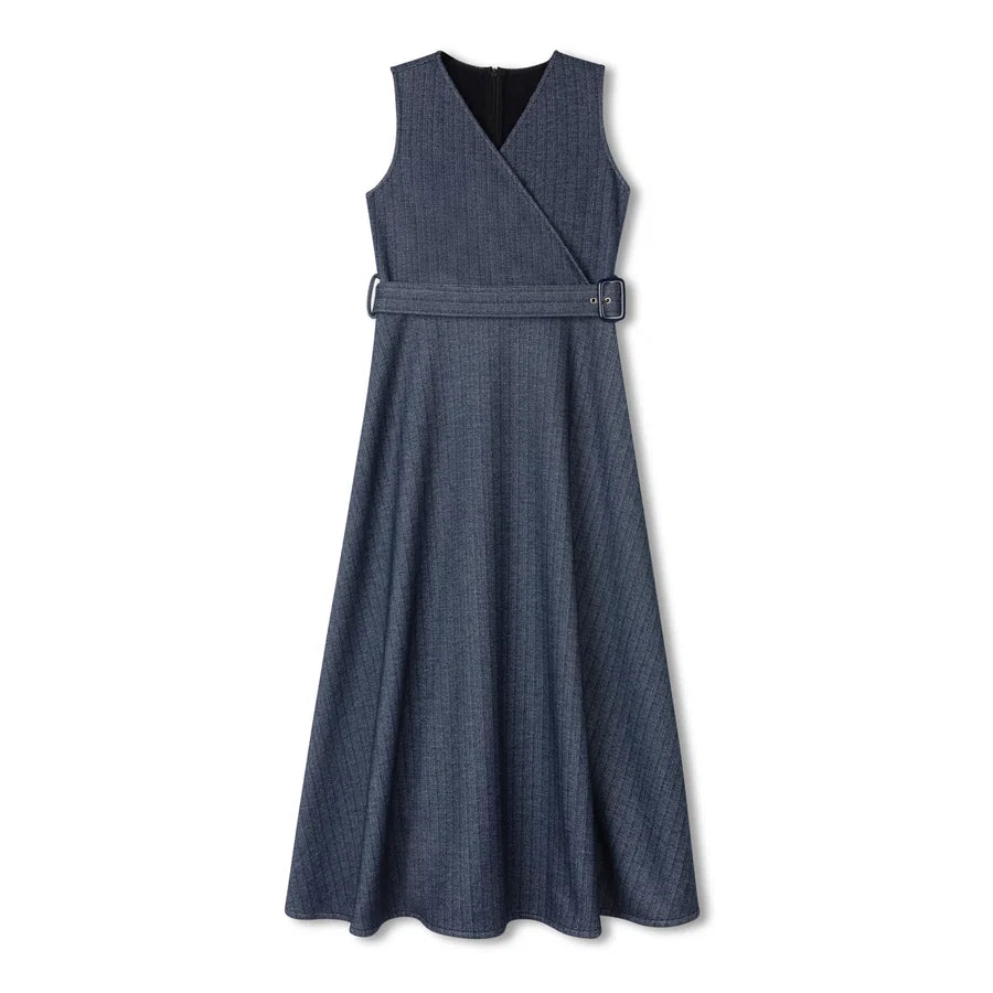 BLUE WRAP JUMPER