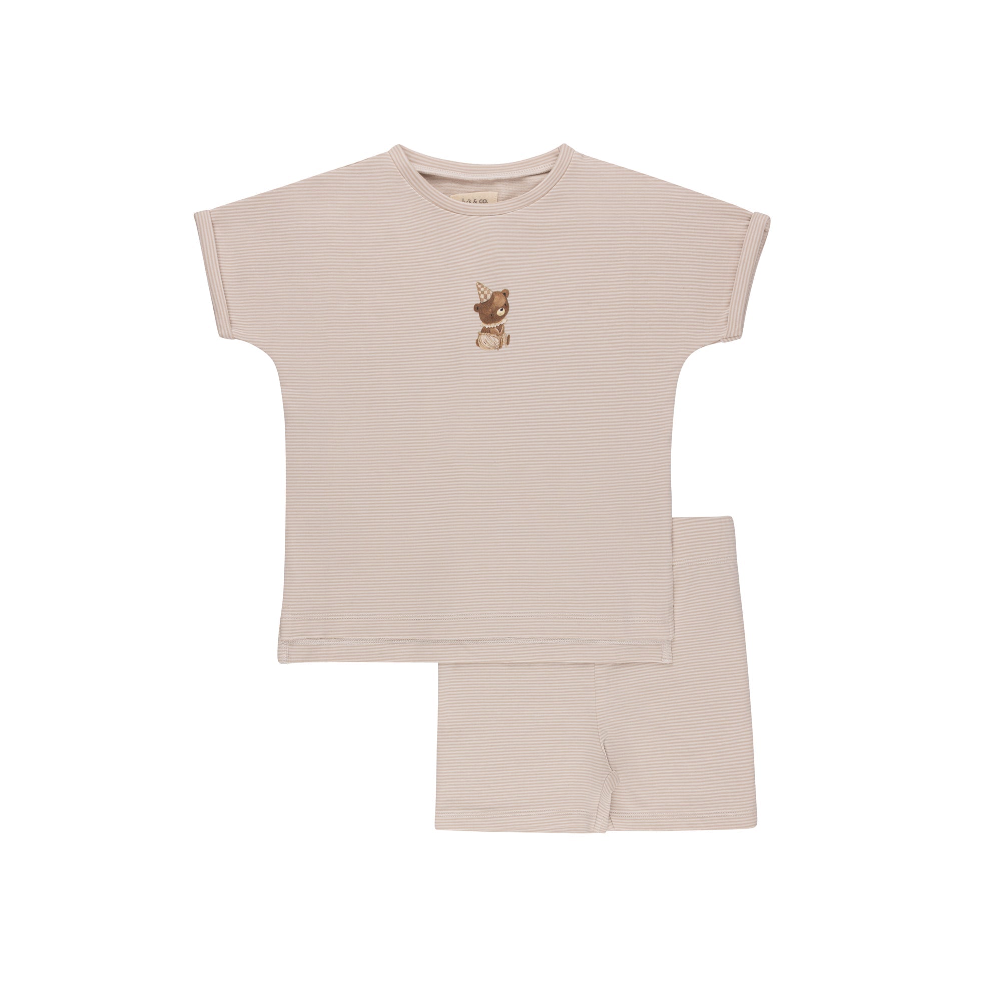 French Terry - Bear Collection - Tee and Bloomer Set Boys