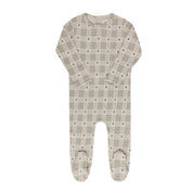 Cotton Floral Plaid Collection - Footie