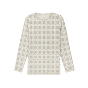 Cotton Floral Plaid Collection - Ruffle Neck Tee