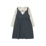 Cotton Floral Plaid Collection - Ruffle Neck Tee