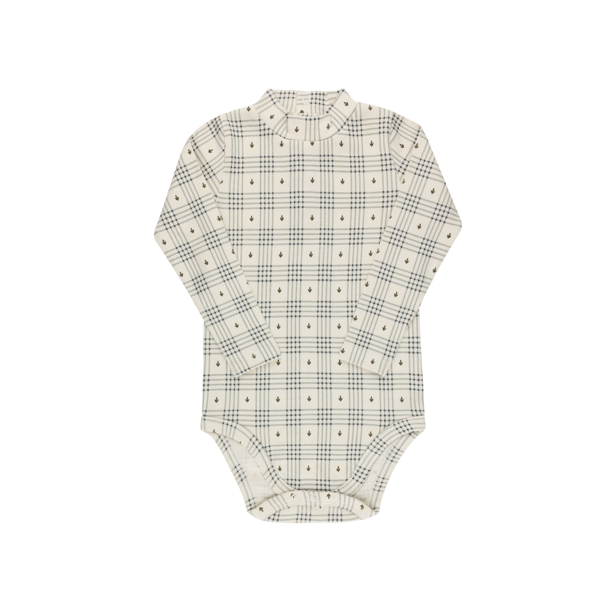 Cotton Floral Plaid Collection - Bodysuit + Overalls