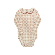 Cotton Floral Plaid Collection - Bodysuit + Overalls