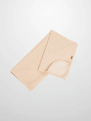 Oatmeal Grid Blanket - Pink