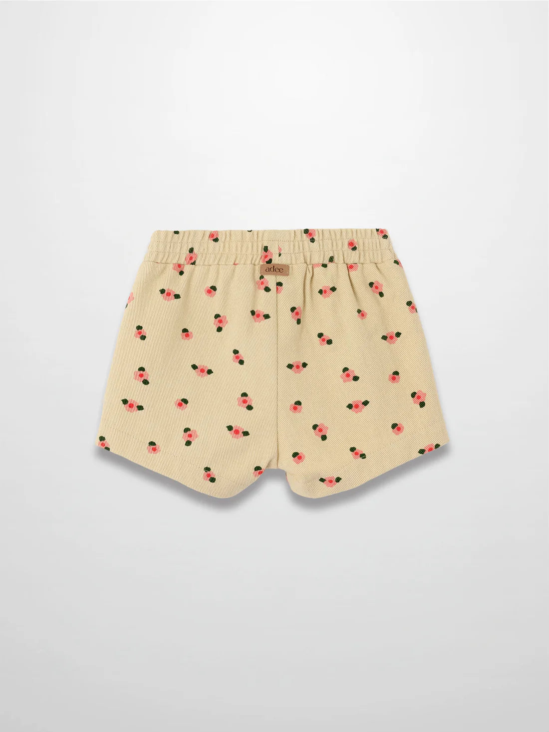 Tan Floral Shorts