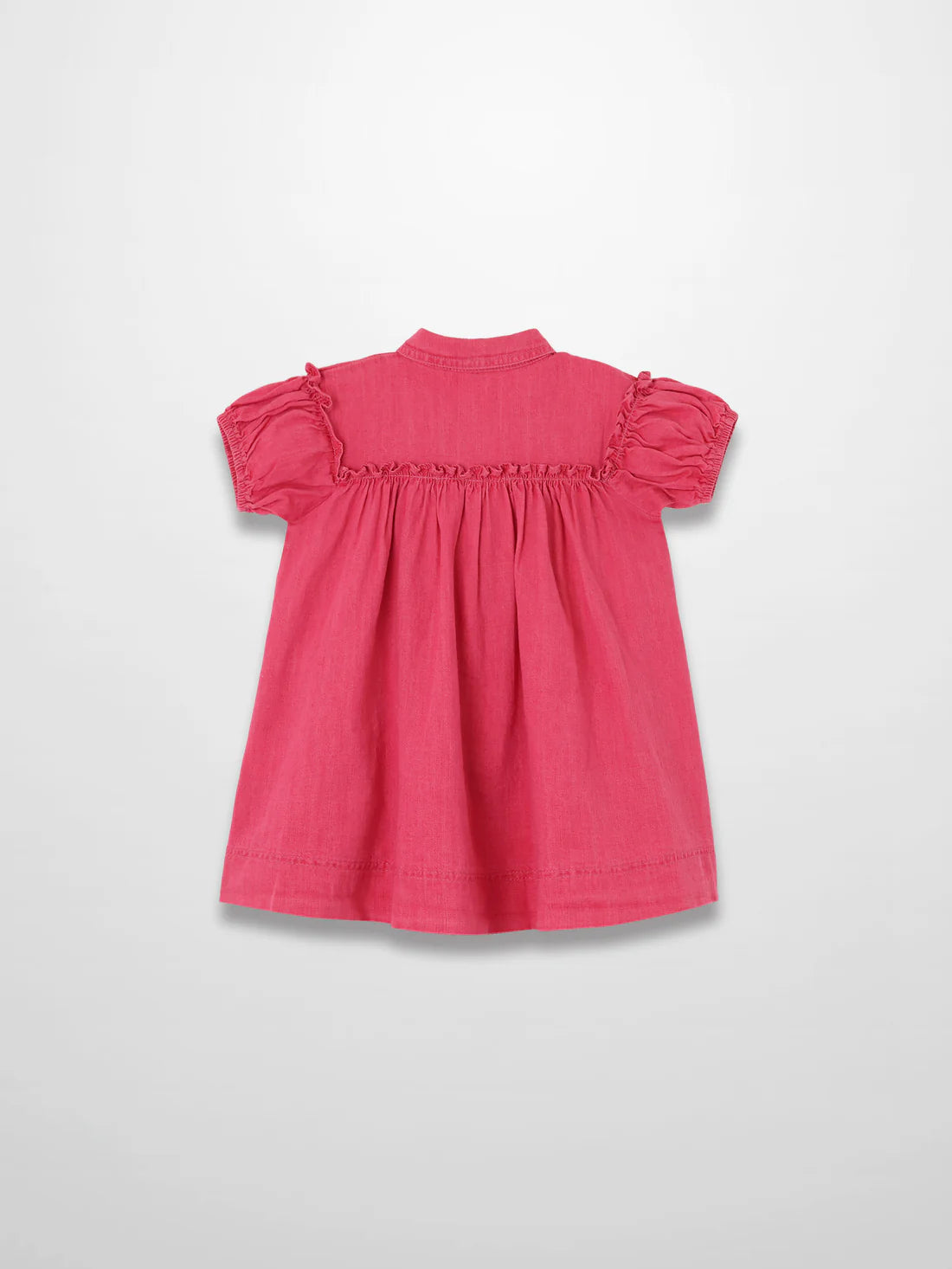 Short Sleeve Dress - Pink Denim