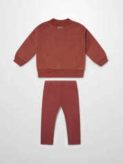 Embossed Mug Sweatshirt & Leggings Set