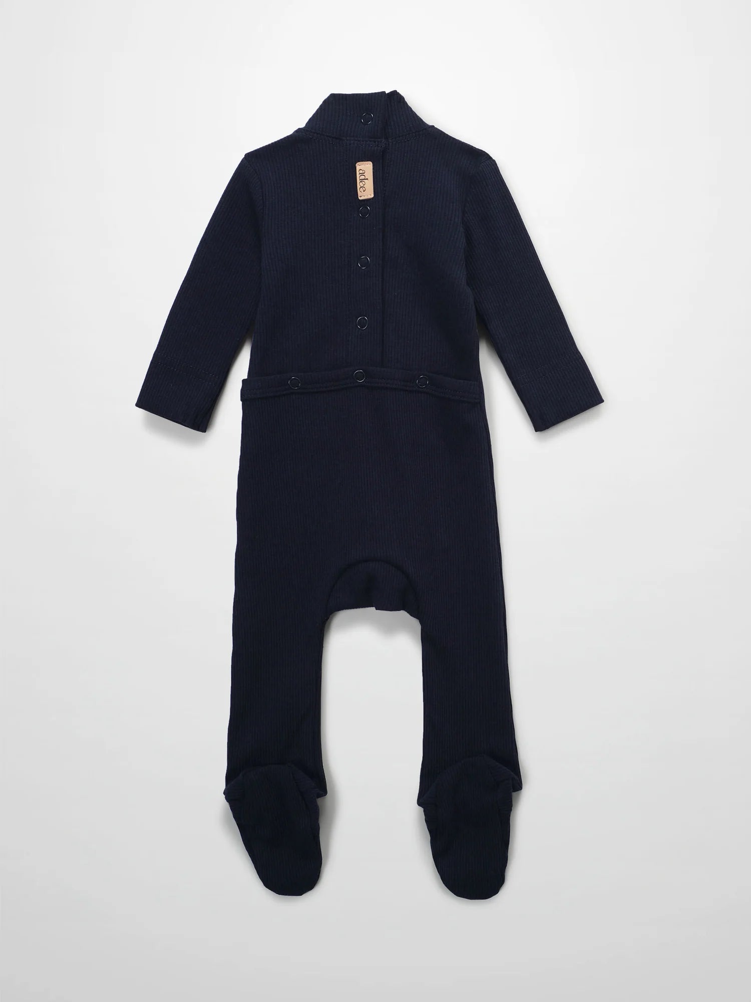 Mock Neck Stretchy - Navy