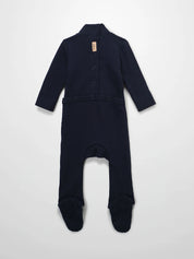 Mock Neck Stretchy - Navy