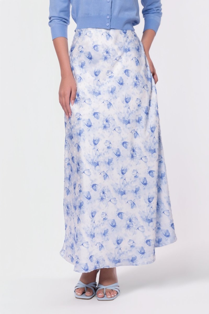 Lisa Skirt (White/Blue)