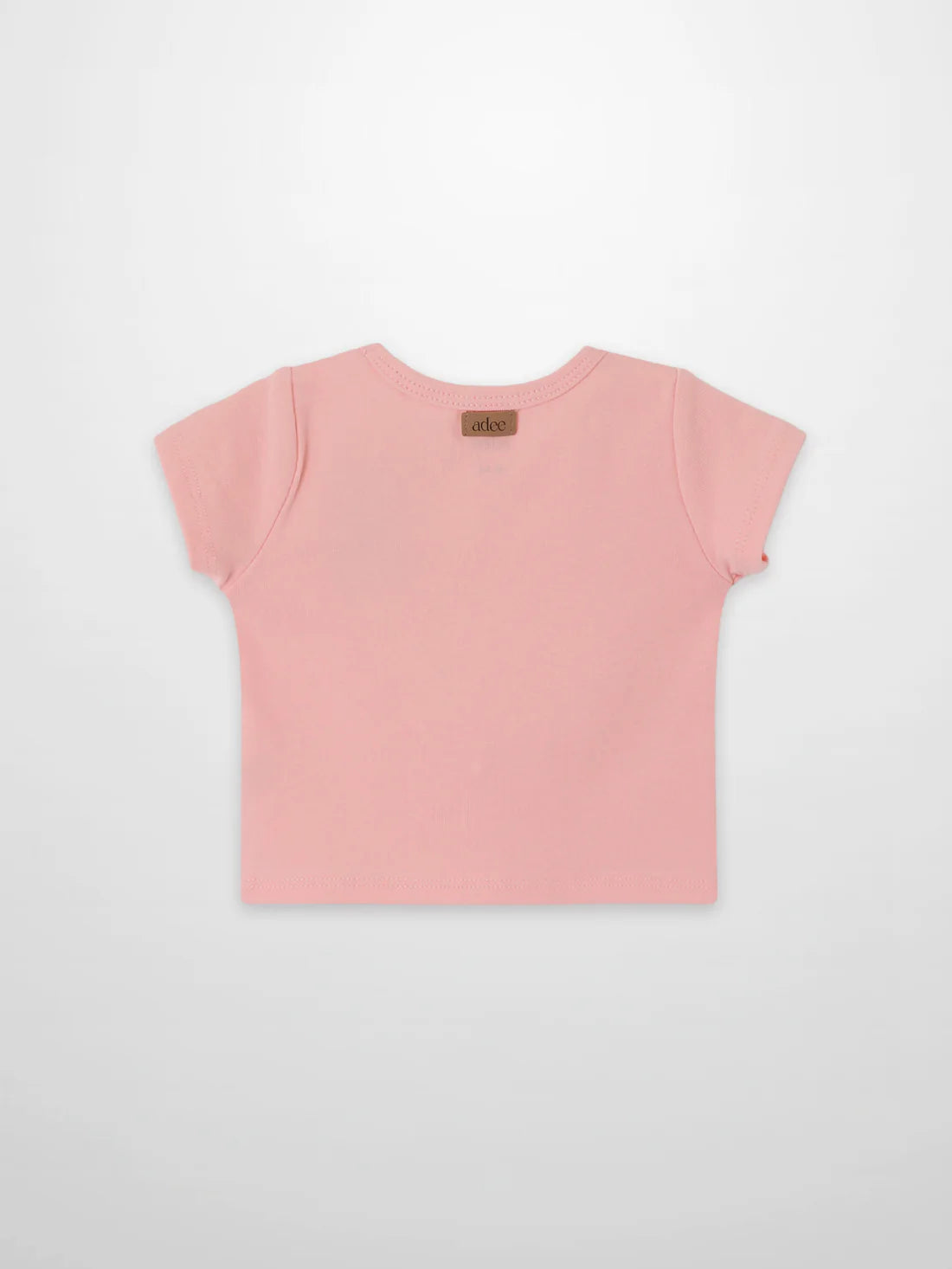 Short Sleeve Emblem T-shirt - Light Pink