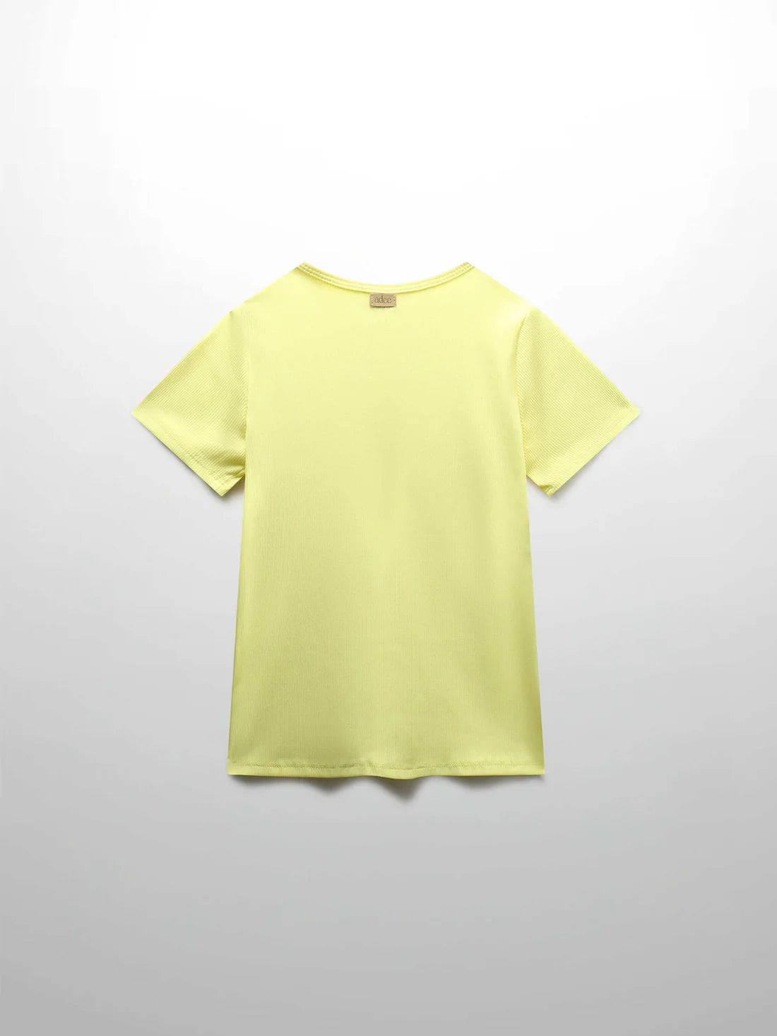 Yellow Ribbed T-Shirt
