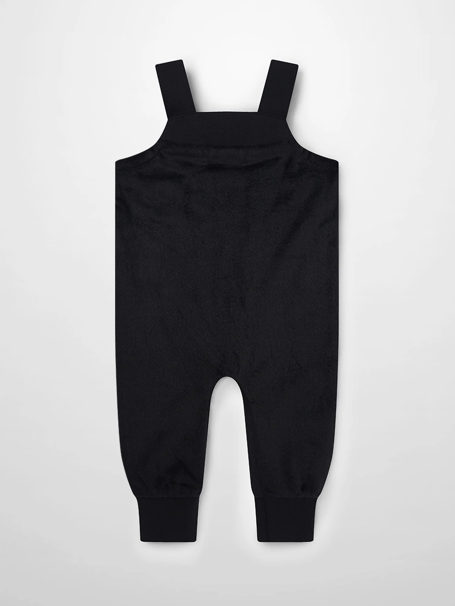 Black Velour Overalls
