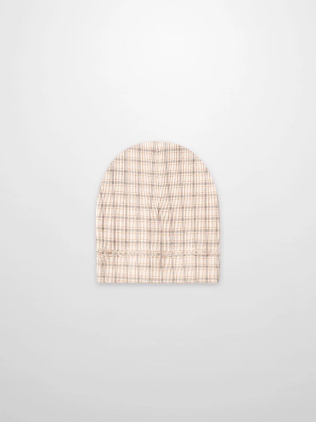 Oatmeal Grid Hat - Blue