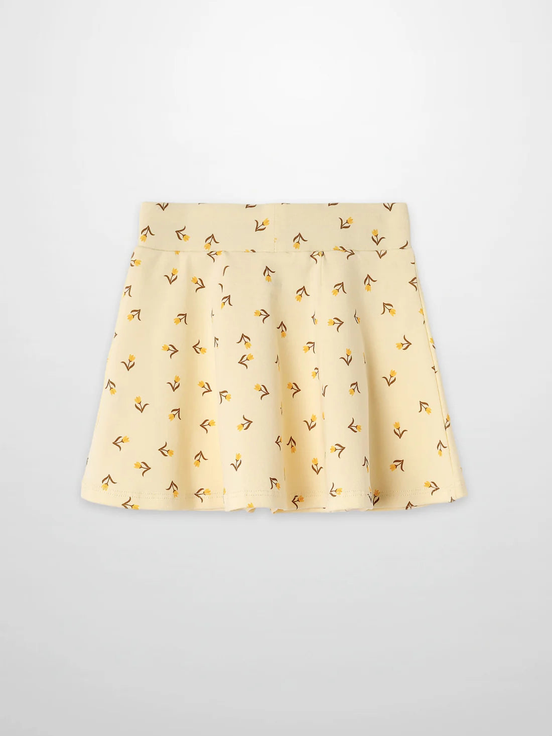 Butter Yellow Tulip 6 Panel Skirt