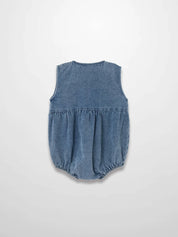 Blue Denim Romper