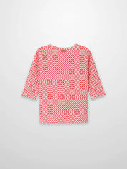 Diamond Flower T-Shirt - 3/4 Sleeve