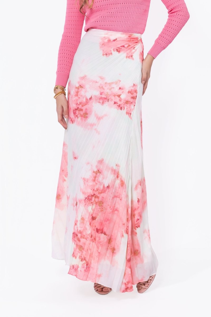 Caroline Skirt (Ivory/Pink)