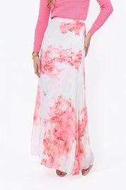 Caroline Skirt (Ivory/Pink)