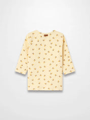 Butter Yellow Tulip T-shirt - 3/4 Sleeve