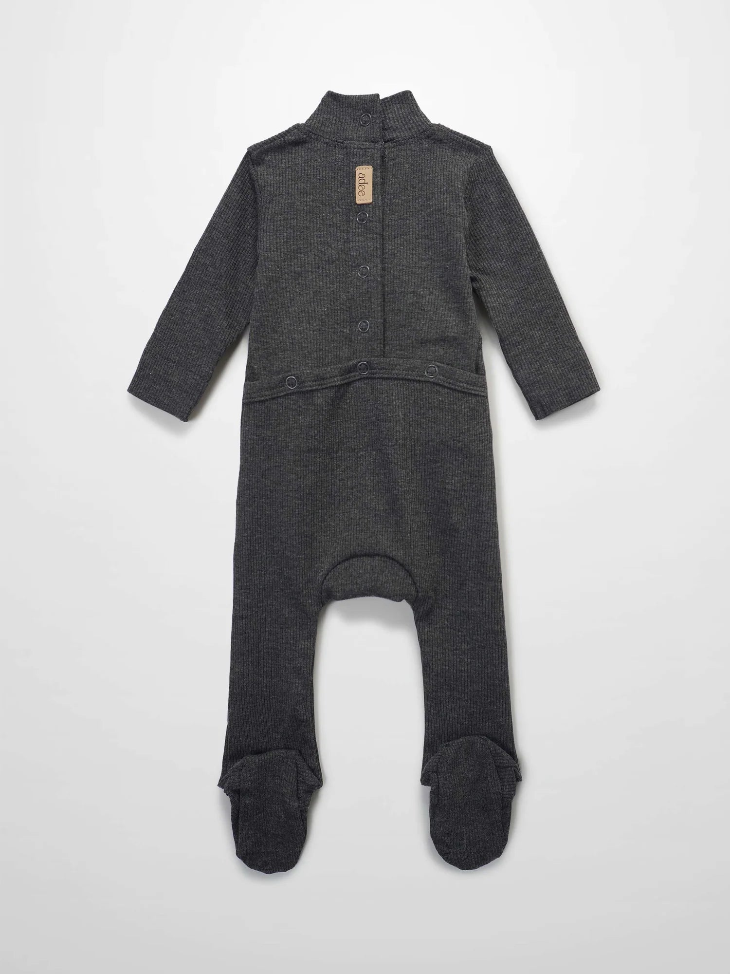 Mock Neck Stretchy - Heather Grey