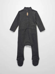 Mock Neck Stretchy - Heather Grey