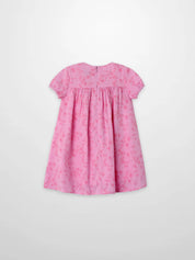 Pink Flower Dress - Short Sleeve
