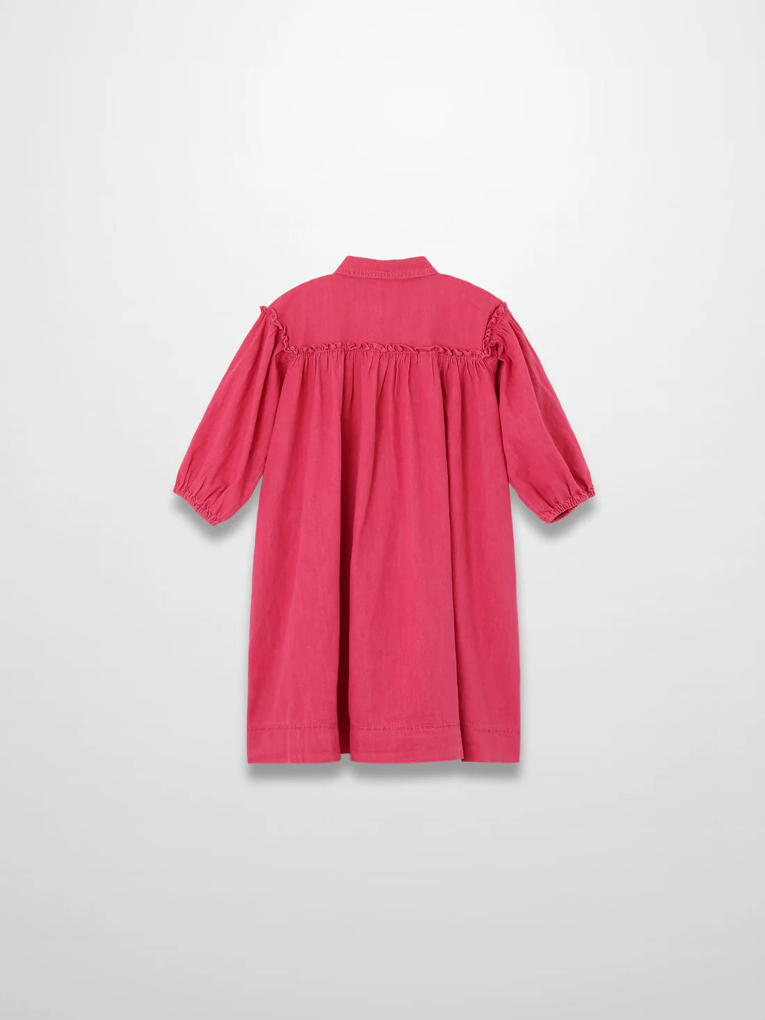 3/4 Sleeve Dress - Pink Denim