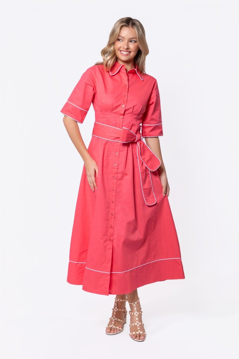 Logan Dress (Coral Pink)
