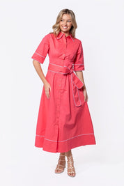 Logan Dress (Coral Pink)