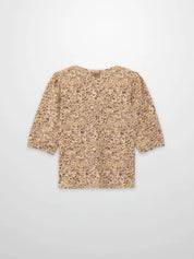 Purple Flower 3/4 Sleeve Shirt