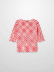 Diamond Flower T-Shirt - 3/4 Sleeve