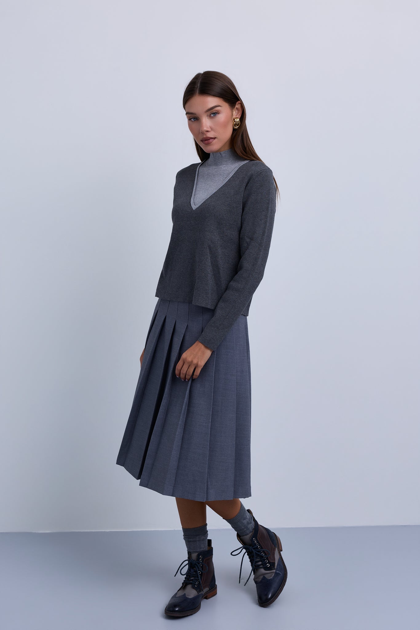 Knife Pleat Skirt