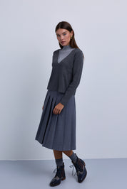 Knife Pleat Skirt