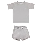 Mineral Wash Tee and Shorts Set