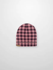 Pink Gingham Beanie