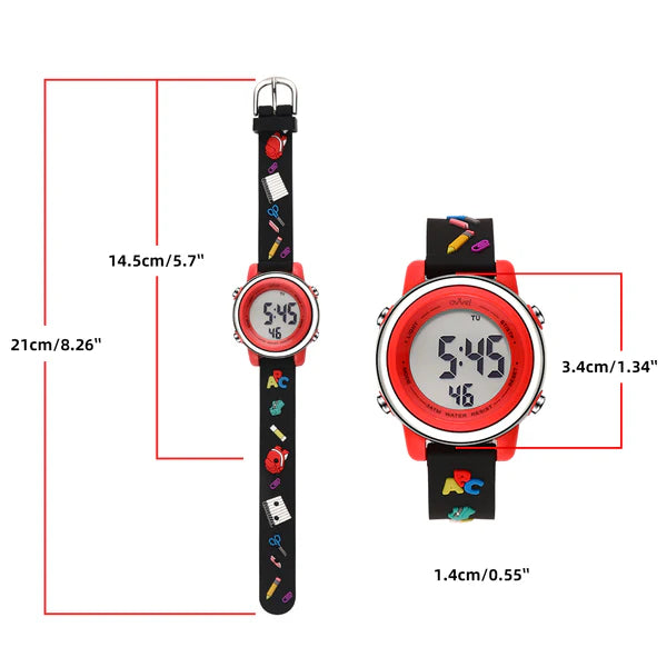 Ovvel Girls Digital Wristwatch with Many Features -  School Supplies