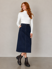 TEXTURED MOCKNECK
