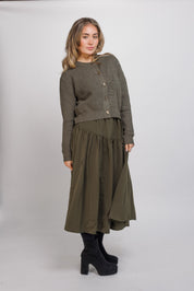 25621- CHUNKY WAFFLE CARDIGAN