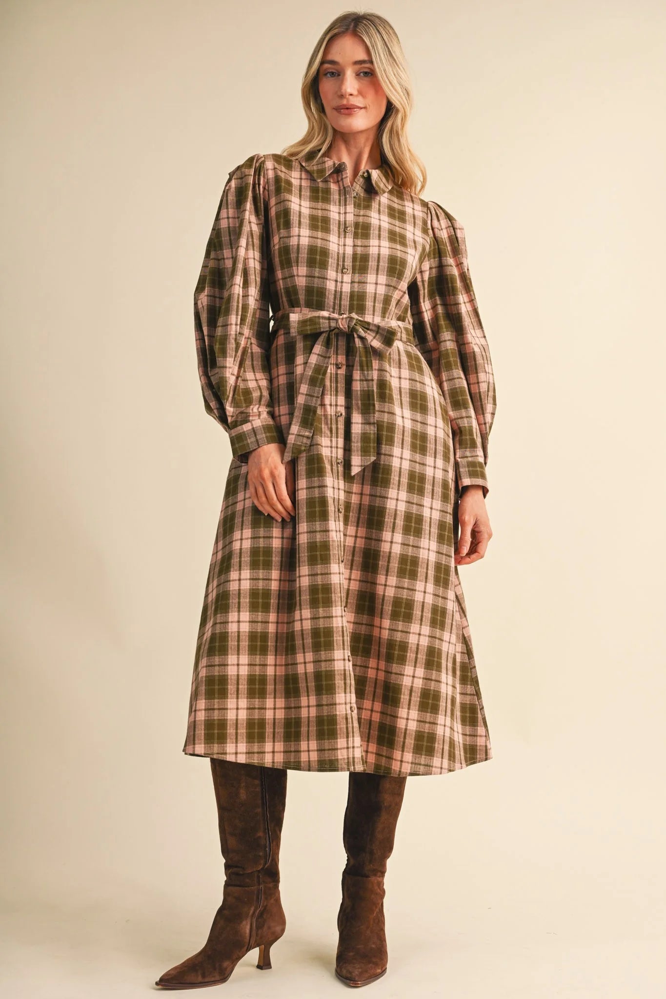 Rosewood Plaid Dress