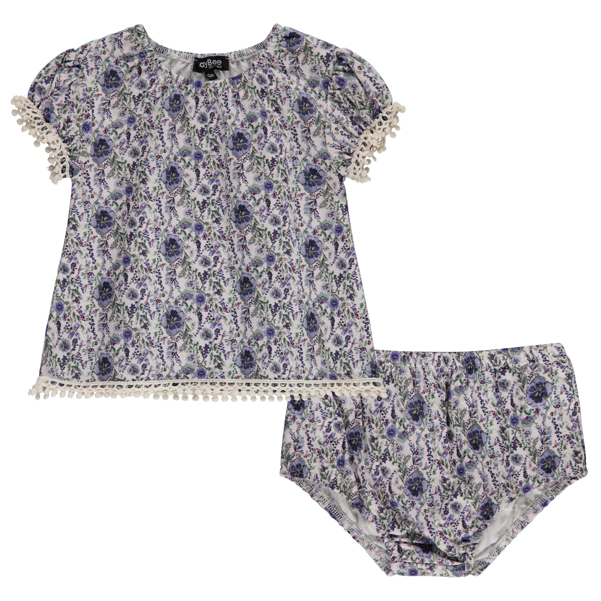 Floral Shirt and Bloomer Set