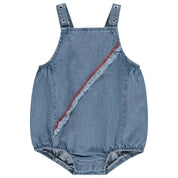 Baby Girl Denim Grommet Romper