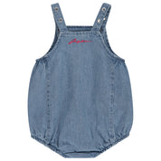 Baby Girl Denim Grommet Romper