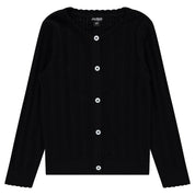 Scallop Trim Knit Cardigan