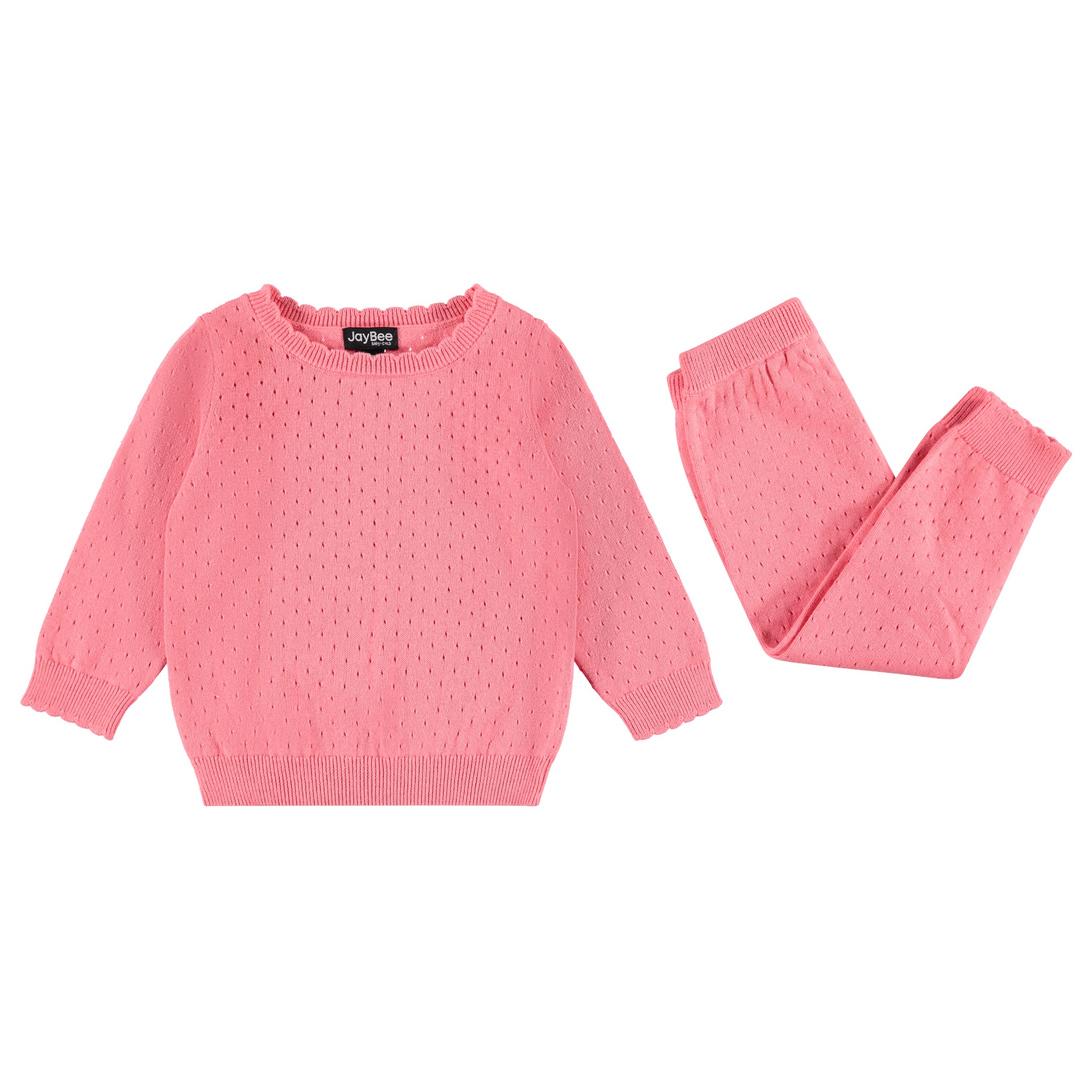 Pointelle Sweater Set