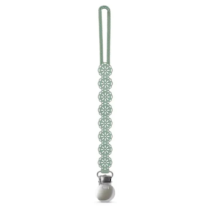 Meadow Pacifier Clip Sage