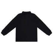Printed Placket Polo Black